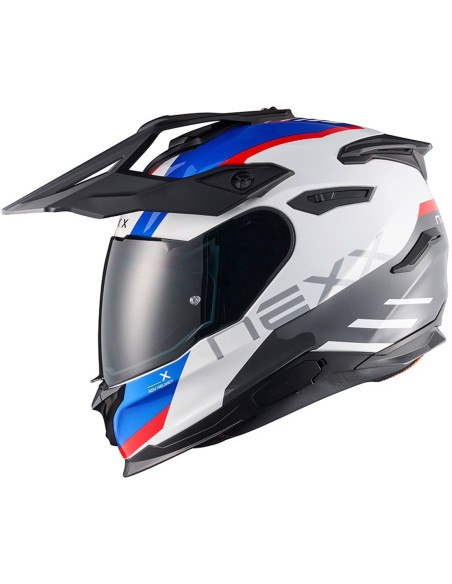 NEXX CASCO Y.TRAVL QUEST WHITE/BLUE/RED en ALDAMOVIL