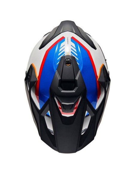 NEXX CASCO Y.TRAVL QUEST WHITE/BLUE/RED en ALDAMOVIL