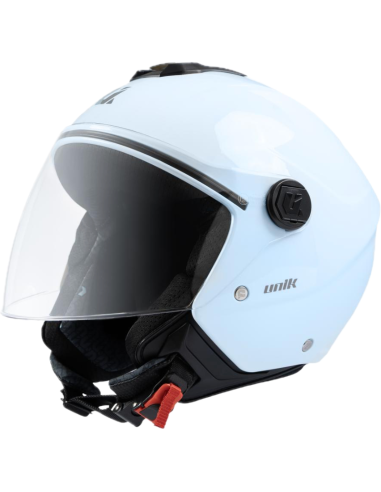 UNIK CASCO JET VERTEX BABY BLUE en ALDAMOVIL