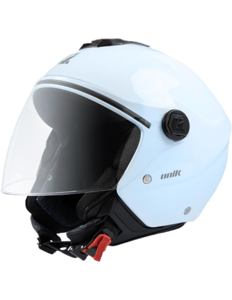 UNIK CASCO JET VERTEX BABY BLUE en ALDAMOVIL