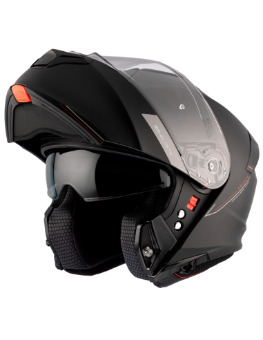 MT CASCO MODULAR GENESIS SV NEGRO MATE en ALDAMOVIL