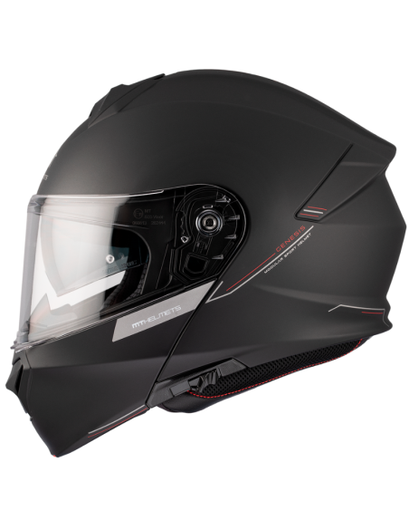 MT CASCO MODULAR GENESIS SV NEGRO MATE en ALDAMOVIL
