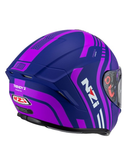 NZI CASCO TRENDY 2 CONNECTED BLUE/PINK en ALDAMOVIL