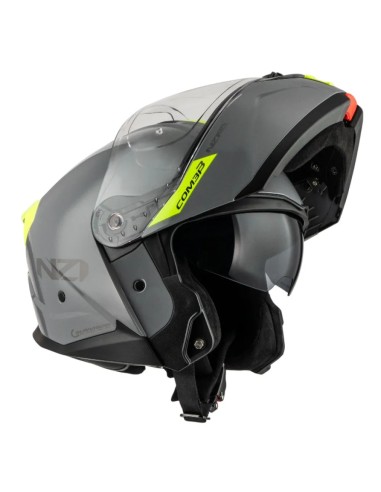 NZI CASCO COMBI 3 DUO SOLID NOUVEAU GREY/YELLOW en ALDAMOVIL