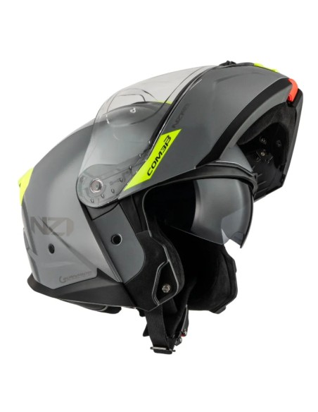 NZI CASCO COMBI 3 DUO SOLID NOUVEAU GREY/YELLOW en ALDAMOVIL