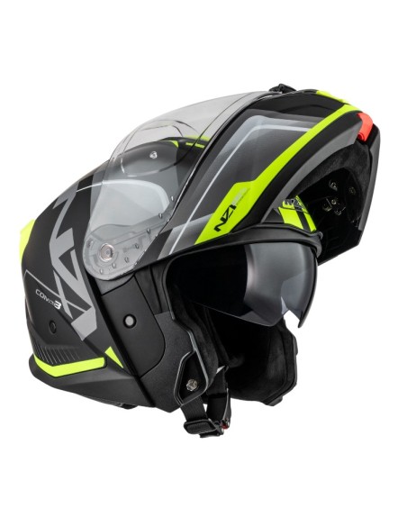 NZI CASCO COMBI 3 DUO ORBE MATT BLACK/YELLW/ANTR en ALDAMOVIL