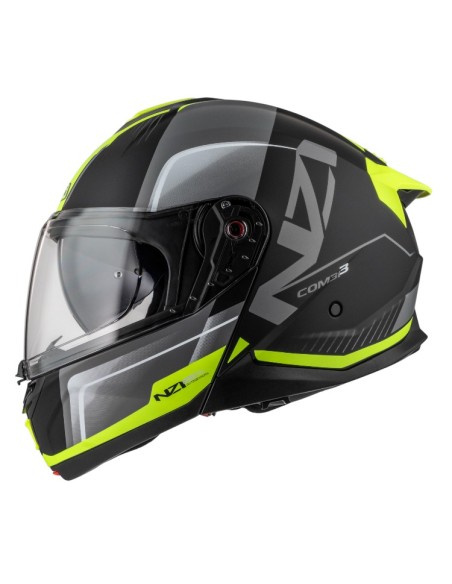 NZI CASCO COMBI 3 DUO ORBE MATT BLACK/YELLW/ANTR en ALDAMOVIL