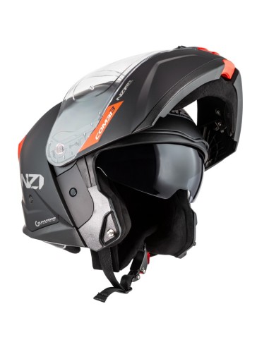 NZI CASCO COMBI 3 DUO SOLID NOUVEAU BLACK/RED en ALDAMOVIL