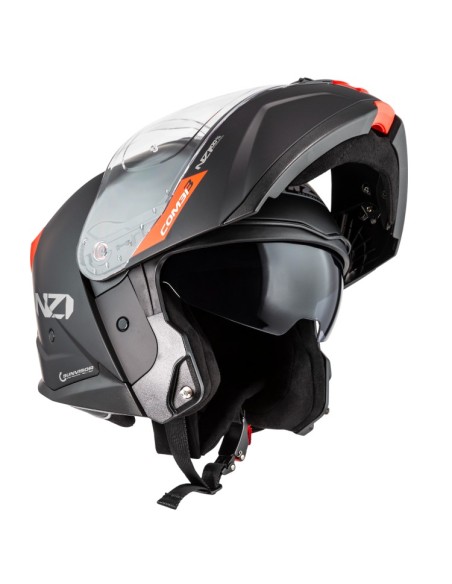 NZI CASCO COMBI 3 DUO SOLID NOUVEAU BLACK/RED en ALDAMOVIL