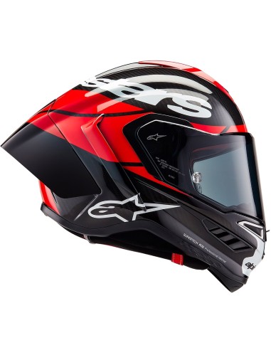 ALPINESTARS CASCO SUPERTECH R10 BLACK CARBON RED en ALDAMOVIL
