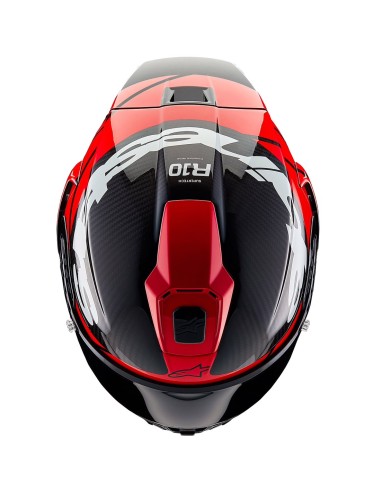 ALPINESTARS CASCO SUPERTECH R10 BLACK CARBON RED en ALDAMOVIL