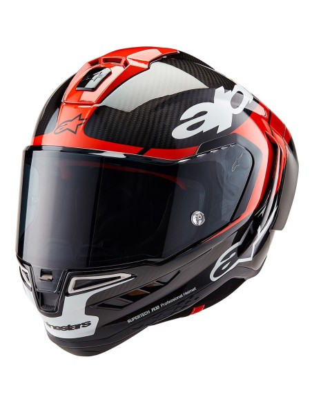 ALPINESTARS CASCO SUPERTECH R10 BLACK CARBON RED en ALDAMOVIL
