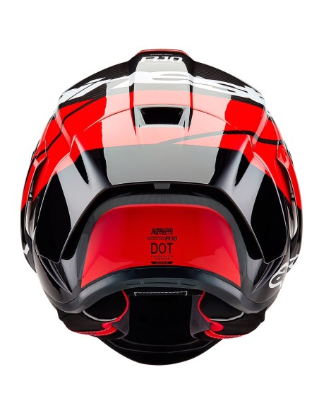 ALPINESTARS CASCO SUPERTECH R10 BLACK CARBON RED en ALDAMOVIL