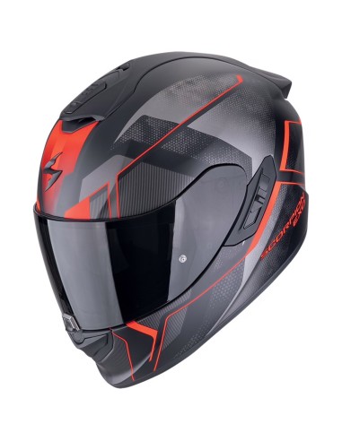 SCORPION CASCO EXO-1400 EVO II INTENSIO BLACK/RED en ALDAMOVIL