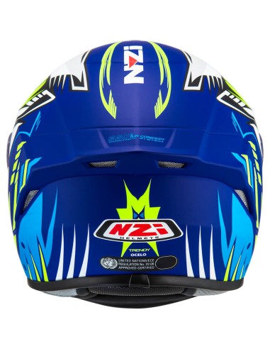 NZI CASCO TRENDY 3 OCELO BLUE/WHITE/SKY en ALDAMOVIL