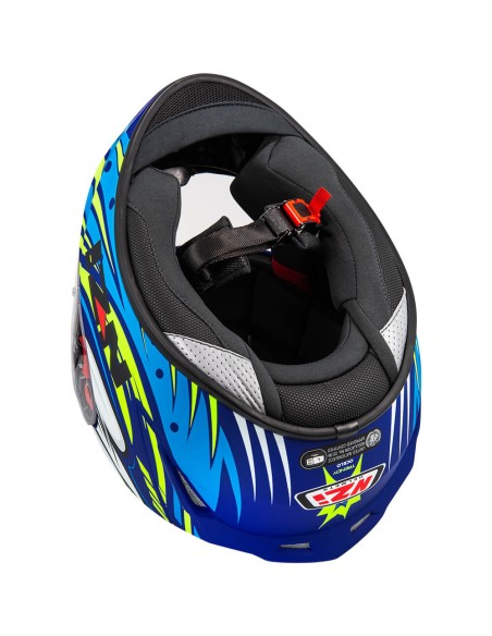 NZI CASCO TRENDY 3 OCELO BLUE/WHITE/SKY en ALDAMOVIL