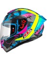 NZI CASCO TRENDY 3 SREAM CAMU BLUE/YELL/PINK en ALDAMOVIL