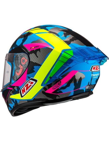 NZI CASCO TRENDY 3 SREAM CAMU BLUE/YELL/PINK en ALDAMOVIL