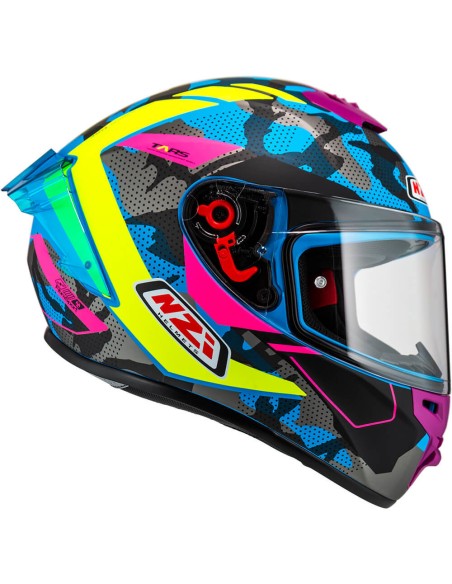 NZI CASCO TRENDY 3 SREAM CAMU BLUE/YELL/PINK en ALDAMOVIL