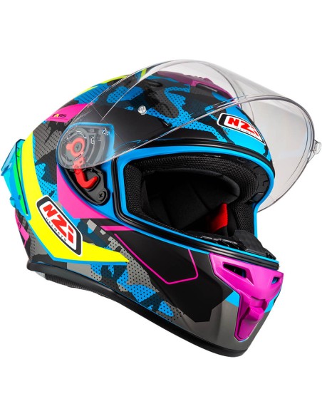 NZI CASCO TRENDY 3 SREAM CAMU BLUE/YELL/PINK en ALDAMOVIL