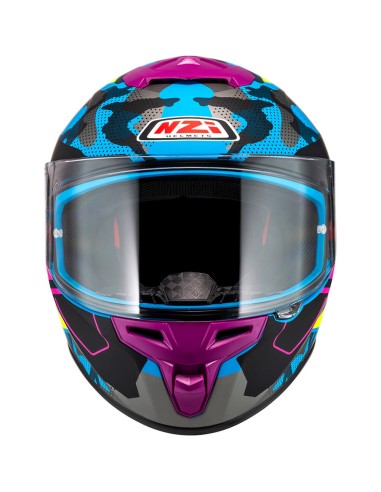 NZI CASCO TRENDY 3 SREAM CAMU BLUE/YELL/PINK en ALDAMOVIL