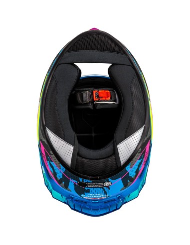 NZI CASCO TRENDY 3 SREAM CAMU BLUE/YELL/PINK en ALDAMOVIL