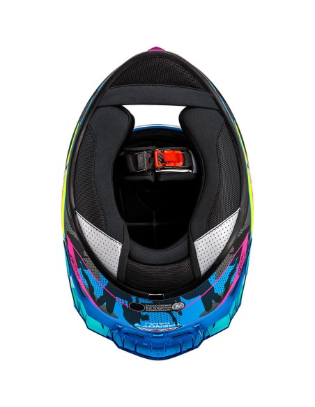 NZI CASCO TRENDY 3 SREAM CAMU BLUE/YELL/PINK en ALDAMOVIL