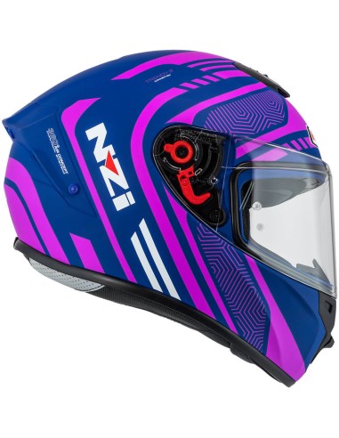NZI CASCO TRENDY 3 CONNECTED DARK BLUE/PINK MATT en ALDAMOVIL