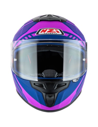 NZI CASCO TRENDY 3 CONNECTED DARK BLUE/PINK MATT en ALDAMOVIL