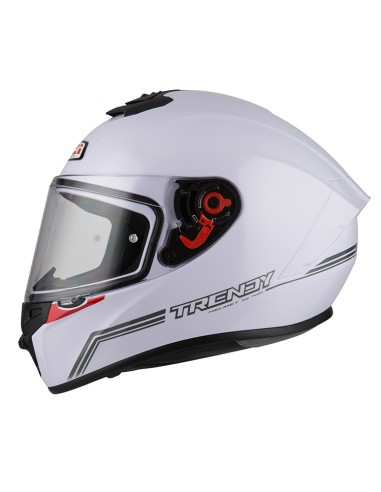 NZI CASCO TRENDY 3 SOLID NOUVEAU WHITE en ALDAMOVIL
