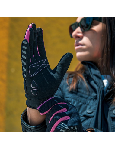 BY CITY GUANTES LADY VERANO MOSCOW BLACK / PINK en ALDAMOVIL