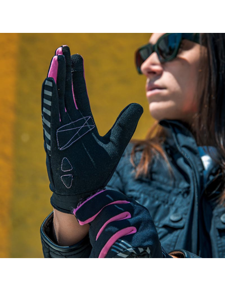 BY CITY GUANTES LADY VERANO MOSCOW BLACK / PINK en ALDAMOVIL