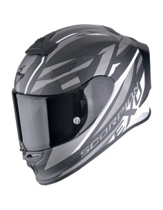 SCORPION CASCO EXO-R1 EVO CARBON AIR RUNNER BLACK/WHITE
