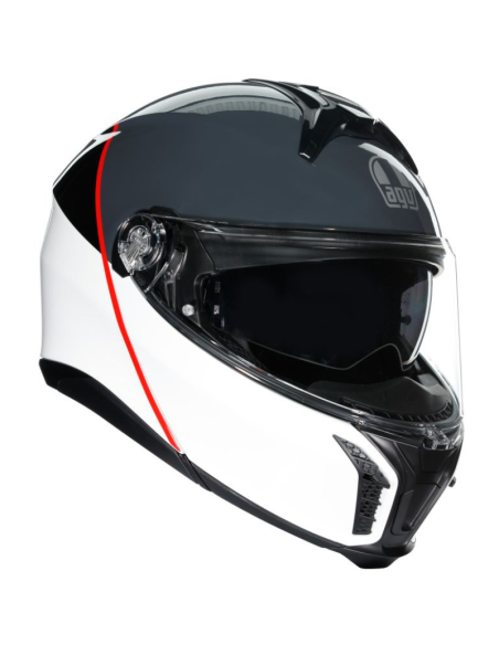 AGV CASCO TOURMODULAR E2206 BALANCE WHITE/GREY/RED en ALDAMOVIL