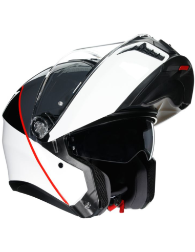 AGV CASCO TOURMODULAR E2206 BALANCE WHITE/GREY/RED en ALDAMOVIL
