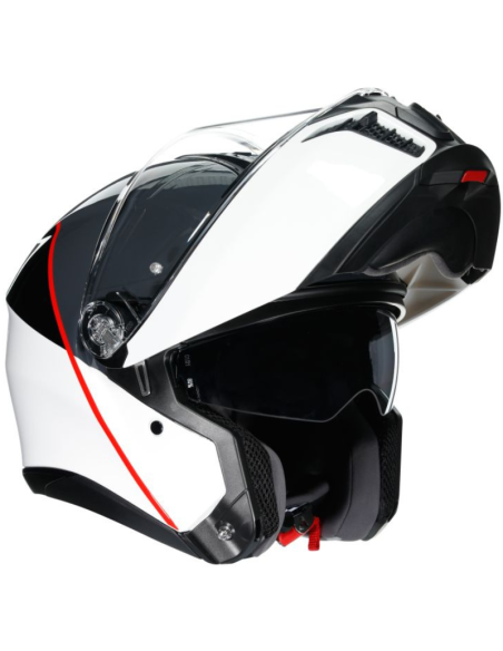 AGV CASCO TOURMODULAR E2206 BALANCE WHITE/GREY/RED en ALDAMOVIL