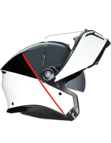 AGV CASCO TOURMODULAR E2206 BALANCE WHITE/GREY/RED en ALDAMOVIL