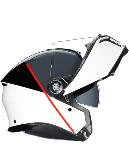 AGV CASCO TOURMODULAR E2206 BALANCE WHITE/GREY/RED en ALDAMOVIL
