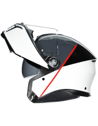 AGV CASCO TOURMODULAR E2206 BALANCE WHITE/GREY/RED en ALDAMOVIL