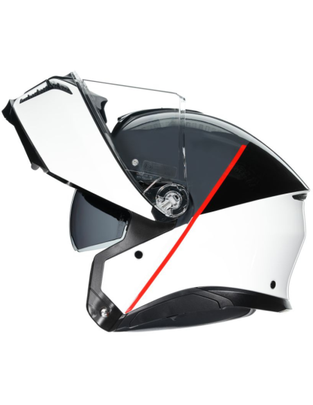 AGV CASCO TOURMODULAR E2206 BALANCE WHITE/GREY/RED en ALDAMOVIL