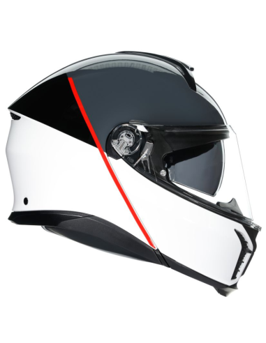 AGV CASCO TOURMODULAR E2206 BALANCE WHITE/GREY/RED en ALDAMOVIL
