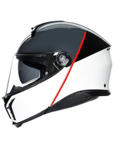 AGV CASCO TOURMODULAR E2206 BALANCE WHITE/GREY/RED en ALDAMOVIL
