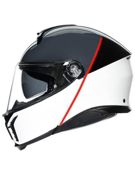 AGV CASCO TOURMODULAR E2206 BALANCE WHITE/GREY/RED en ALDAMOVIL