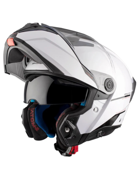 MT CASCO MODULAR ATOM 2 SV WHITE GLOSS en ALDAMOVIL