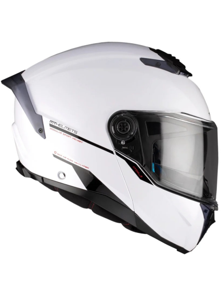 MT CASCO MODULAR ATOM 2 SV WHITE GLOSS en ALDAMOVIL