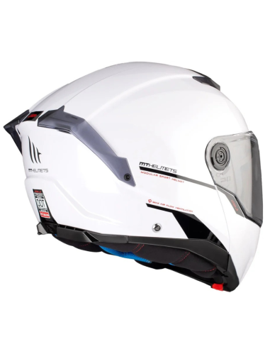 MT CASCO MODULAR ATOM 2 SV WHITE GLOSS en ALDAMOVIL