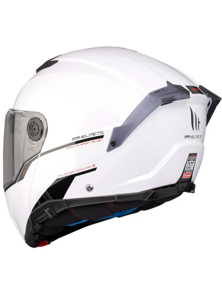 MT CASCO MODULAR ATOM 2 SV WHITE GLOSS en ALDAMOVIL