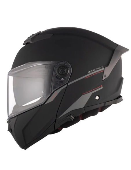 MT CASCO MODULAR ATOM 2 SV BLACK MATT en ALDAMOVIL