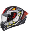 NZI CASCO TRENDY 3 STREAM RAPTOR BLACK/RED/GREY MATT en ALDAMOVIL
