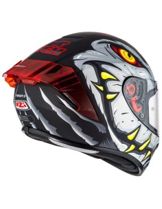 NZI CASCO TRENDY 3 STREAM RAPTOR BLACK/RED/GREY MATT en ALDAMOVIL 2
